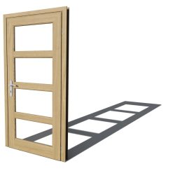 moderne tuinhuis deur