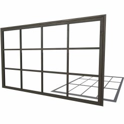 Staallook raam 320cm.
